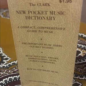 Clarks Beige Pocket Music Dictionary